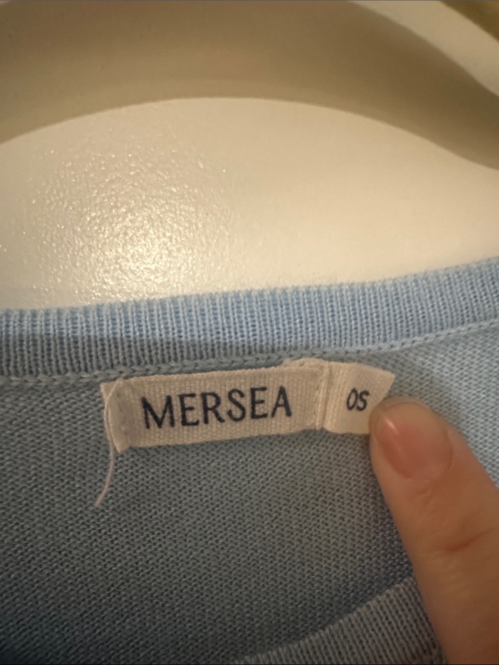 Mersea Blue Sweater with Red Stripes - Relaxed Fit - Picture 2 of 5